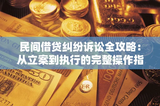 武汉民间借贷纠纷诉讼全攻略：从立案到执行的完整操作指南