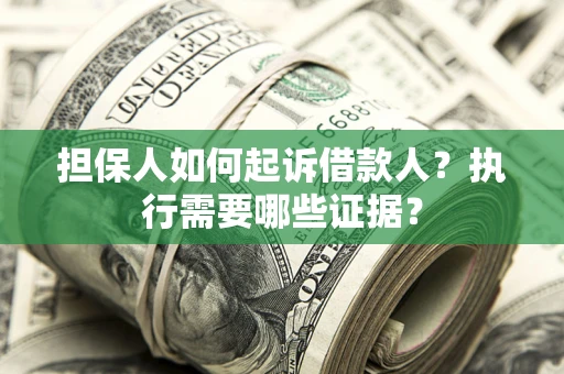 武汉担保人如何起诉借款人？执行需要哪些证据？