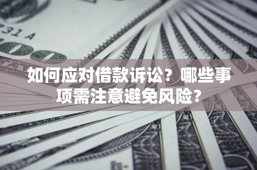 武汉如何应对借款诉讼？哪些事项需注意避免风险？