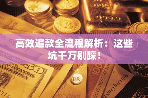 武汉高效追款全流程解析：这些坑千万别踩！