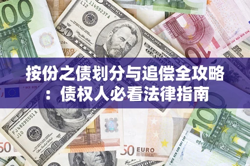 武汉按份之债划分与追偿全攻略：债权人必看法律指南