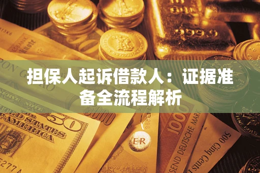 武汉担保人起诉借款人：证据准备全流程解析