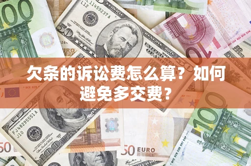 武汉欠条的诉讼费怎么算？如何避免多交费？