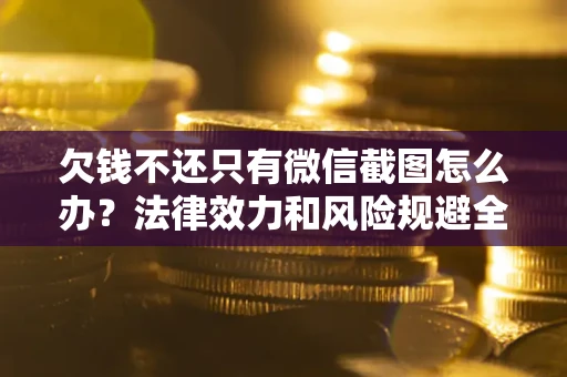 武汉欠钱不还只有微信截图怎么办？法律效力和风险规避全解析