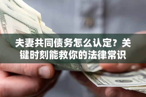 武汉夫妻共同债务怎么认定？关键时刻能救你的法律常识