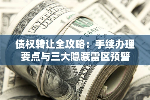 武汉债权转让全攻略：手续办理要点与三大隐藏雷区预警