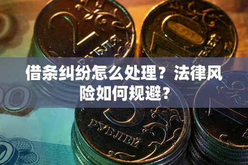 武汉借条纠纷怎么处理？法律风险如何规避？