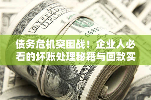 武汉债务危机突围战！企业人必看的坏账处理秘籍与回款实战指南