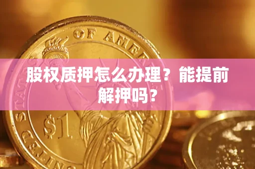武汉股权质押怎么办理？能提前解押吗？