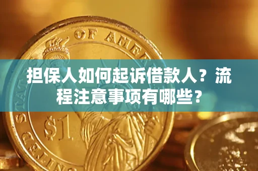 武汉担保人如何起诉借款人？流程注意事项有哪些？